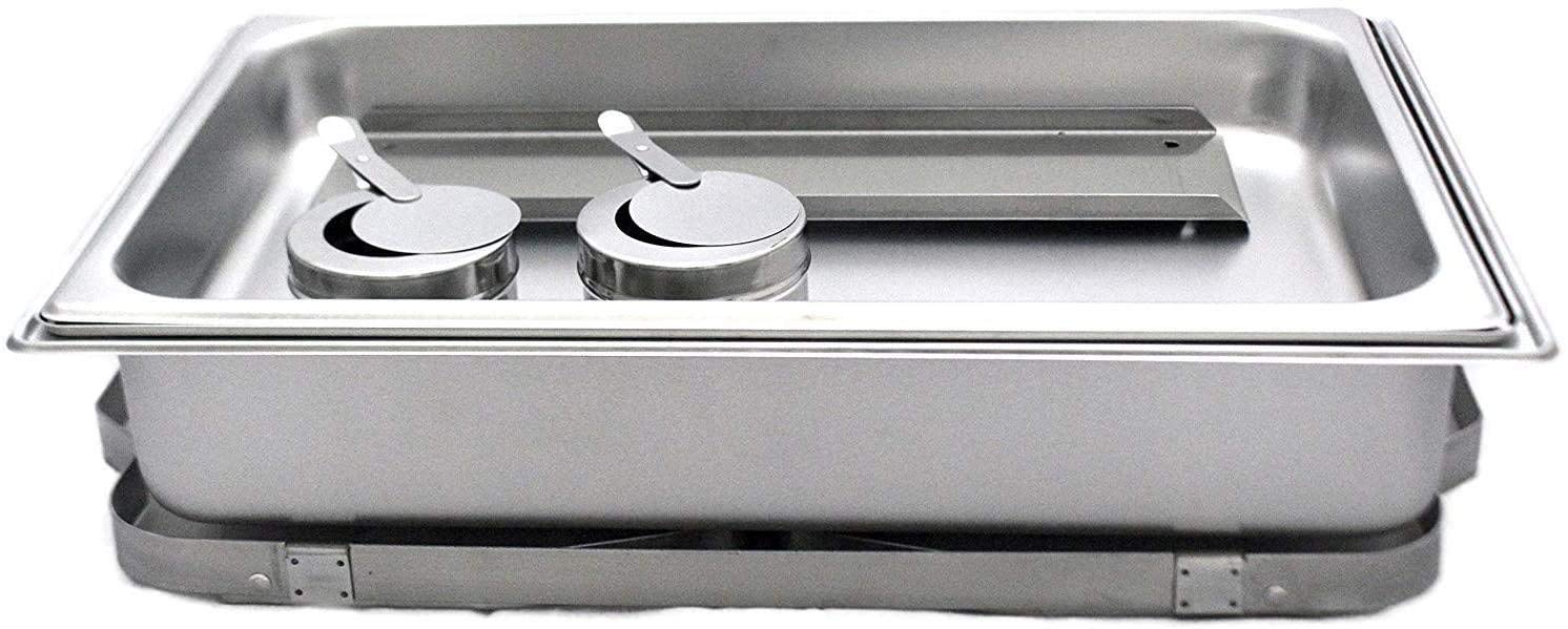 F433-1 Speisenwärmer Buffetwärmer GN1/1 bain marie mit Deckel, 60x37x29cm