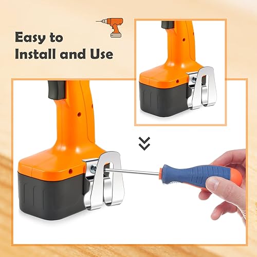 Miniatura 3 de 12 clips de gancho de repuesto de metal para correa Dewalt clips de cinturón de acero inoxidable para herramientas eléctricas Dewalt clips de