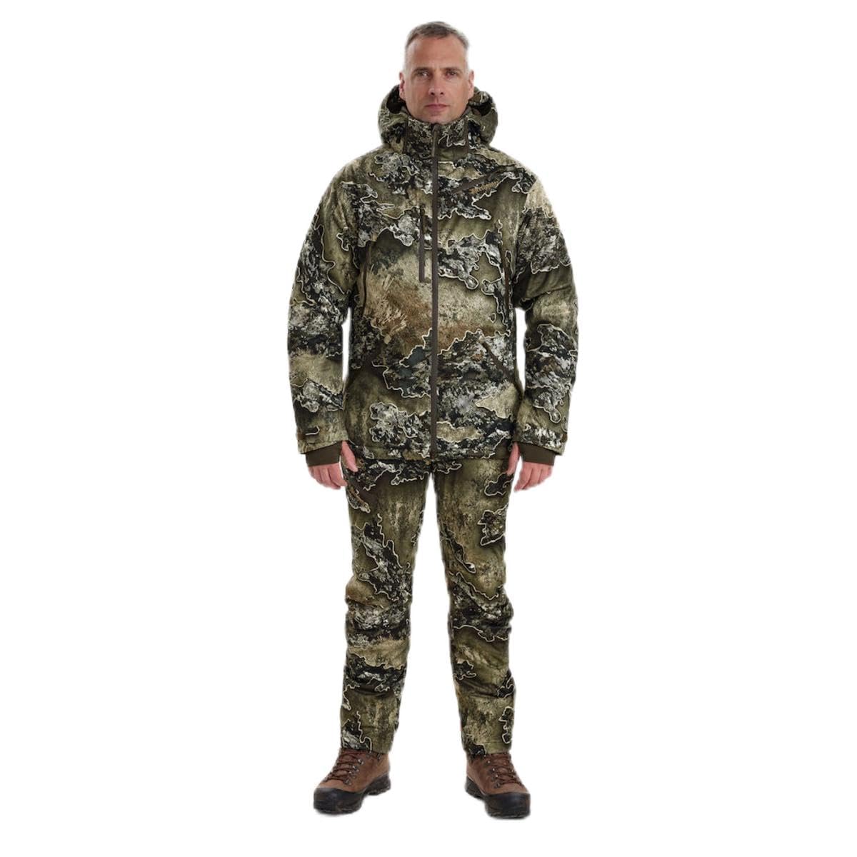Deerhunter Men's Multi-Coloured Excape Winter Jacket Realtree Excape XXXX-Large Camo - Hunting Jacket Insulated Weatherproof For
