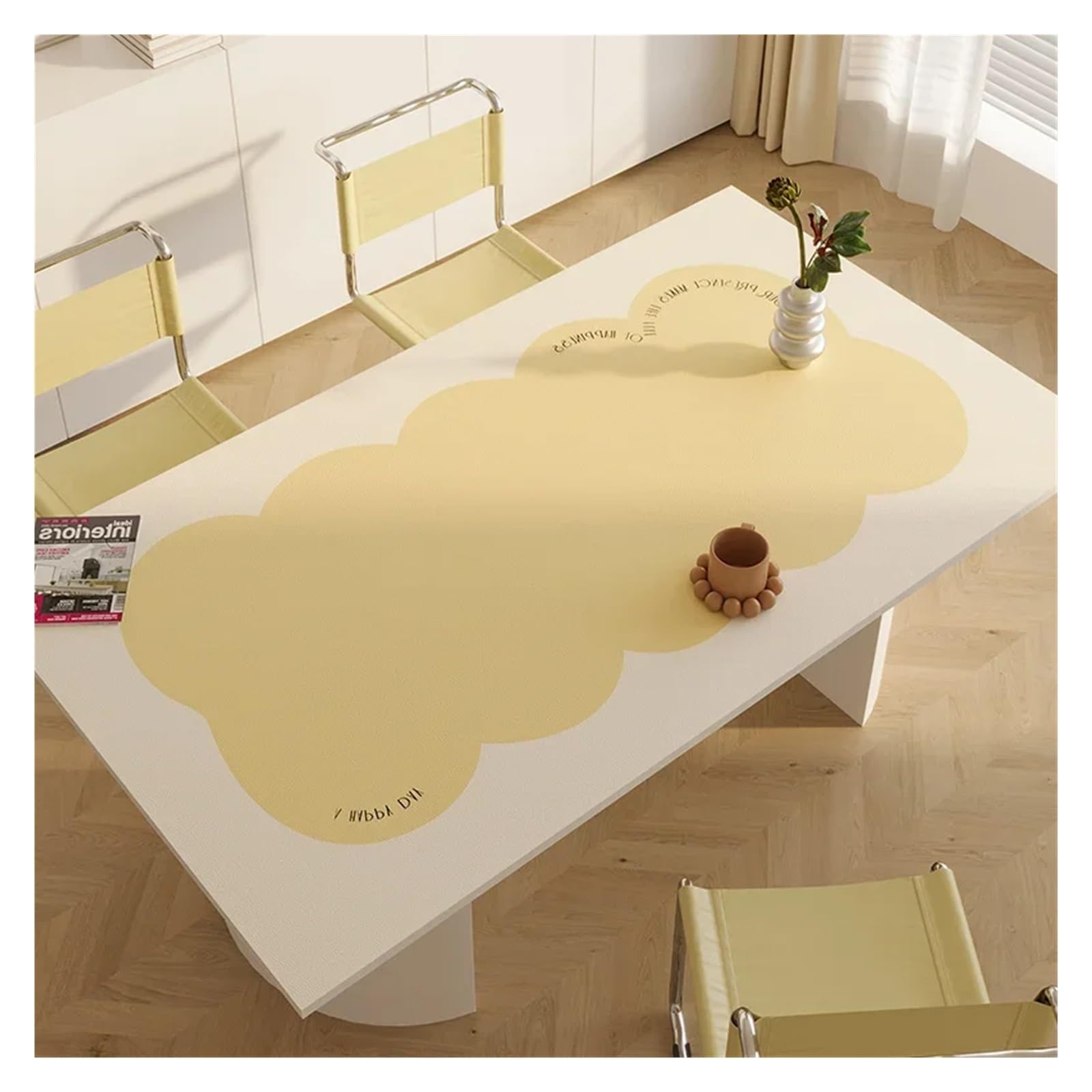 Schreibtischunterlagen Tischmatte, wasserdicht, ölbeständig, PVC-Tischdecke, hochtemperaturbeständige Matten(YY064-2-B,50x120cm)