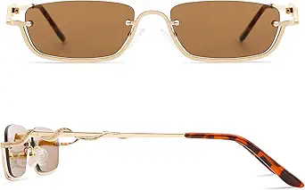 Y2K Snake Sunglasses for Women Men Narrow Rectangular Y2k Chic Sunnies AP3649