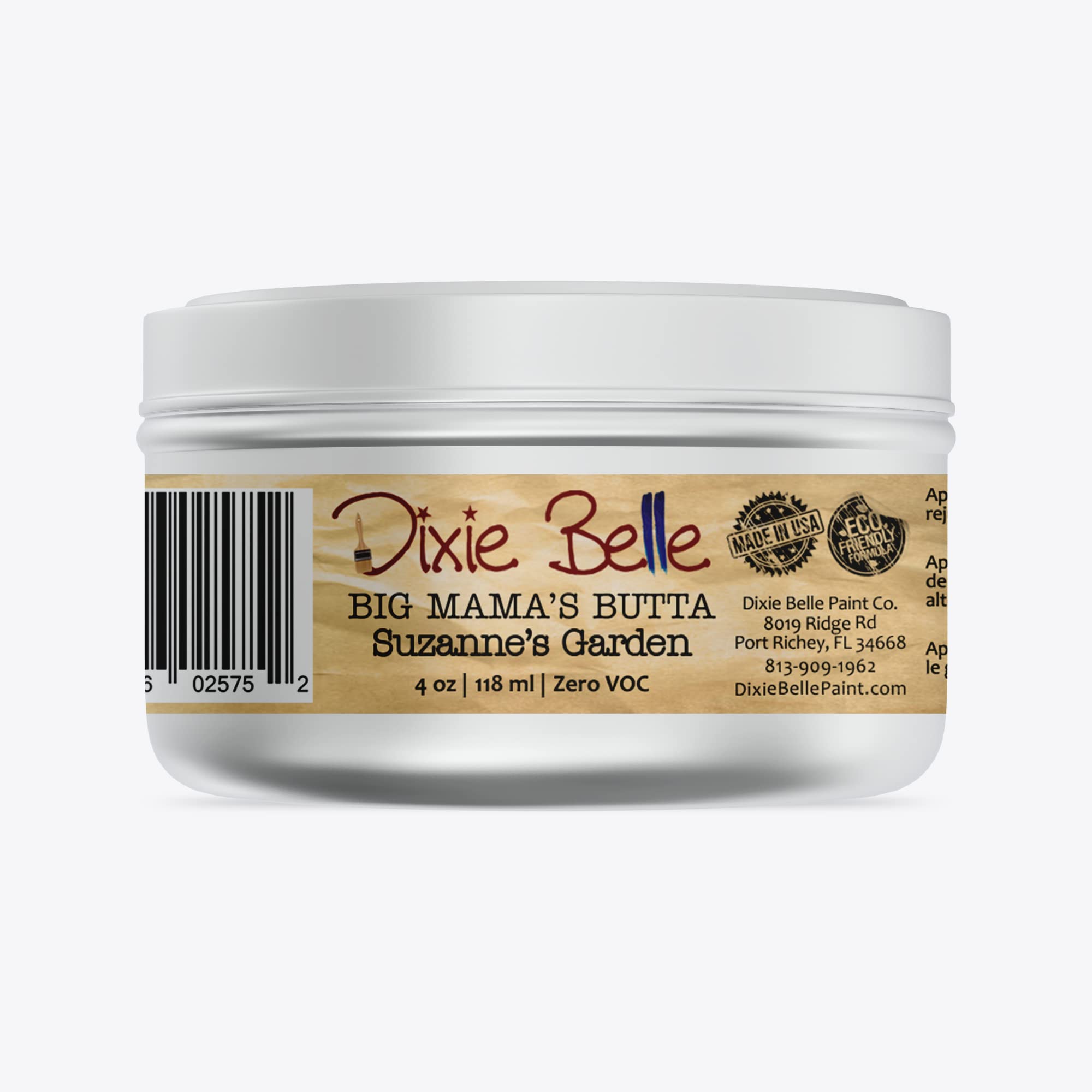 Dixie Belle Big Mama’s Butta | Suzanne’s Garden (4oz) | Natural Furniture Conditioner | Contains Coconut Oil, Hemp Seed Oil, Beeswax and Carnauba Wax