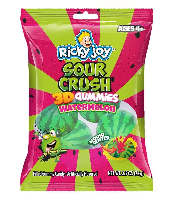 Ricky Joy 3D Gummies Variety Pack 4 bolsas 2.54 oz c/u miniatura 2