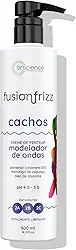 Creme para Pentear Cachos Cabelos Ondulados Fusionfrizz Brscience 500ml - Hidratação Profunda, Nutrição e Controle de Frizz para Cabelos Ondulados Curvas 2A, 2B e 2C