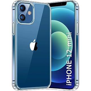 TheGiftKart Ultra-Hybrid Crystal Clear Back Case Cover for iPhone 12 Mini | Shockproof Design | Hard Back Cover Case for iPhone 12 Mini (PC & TPU, Transparent)