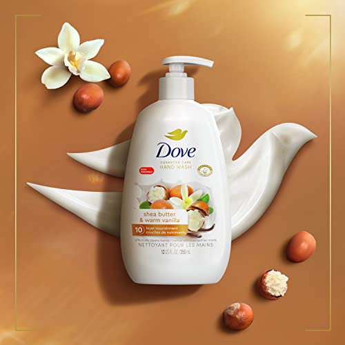 Dove Advanced Care Hand Wash Shea Butter & Warm Vanilla 4 Count For Soft, Smooth Skin, More Moisturizers Than The Leading Ordinary Hand Soap thumb #2