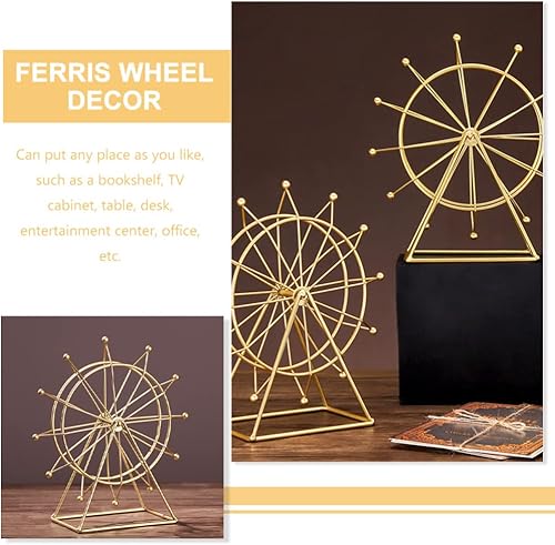 Miniatura 6 de VOSAREA Decoración de rueda de la fortuna para decoración del hogar para decoración de estantería de sala de estar