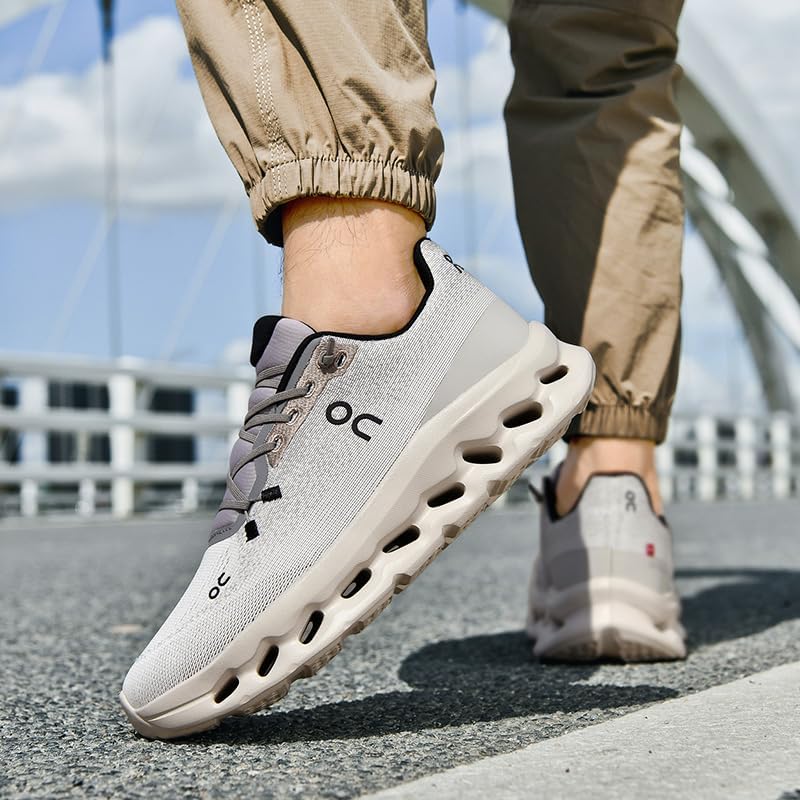 Men’s Running Shoes Lightweight Cushioned Breathable Sneakers Comfortable Trainers with Slip Resistant Outsole for Jogging Walking and Daily Workout - Image 5