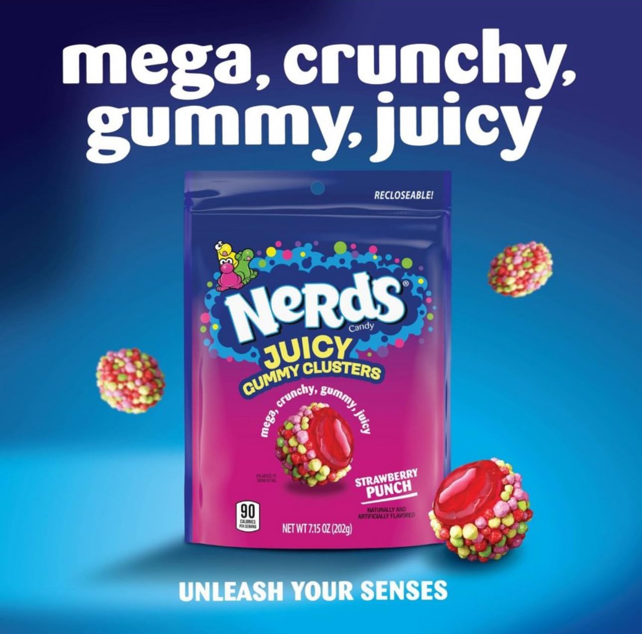 The Bundl'd Bunch Company Nerds Gummy Clusters Holiday Bundle - (Rainbow, Very Berry, and more) - Crunchy + Gummy Texture Candy Bundle (Holiday Bundle) + Bonus Snack Box