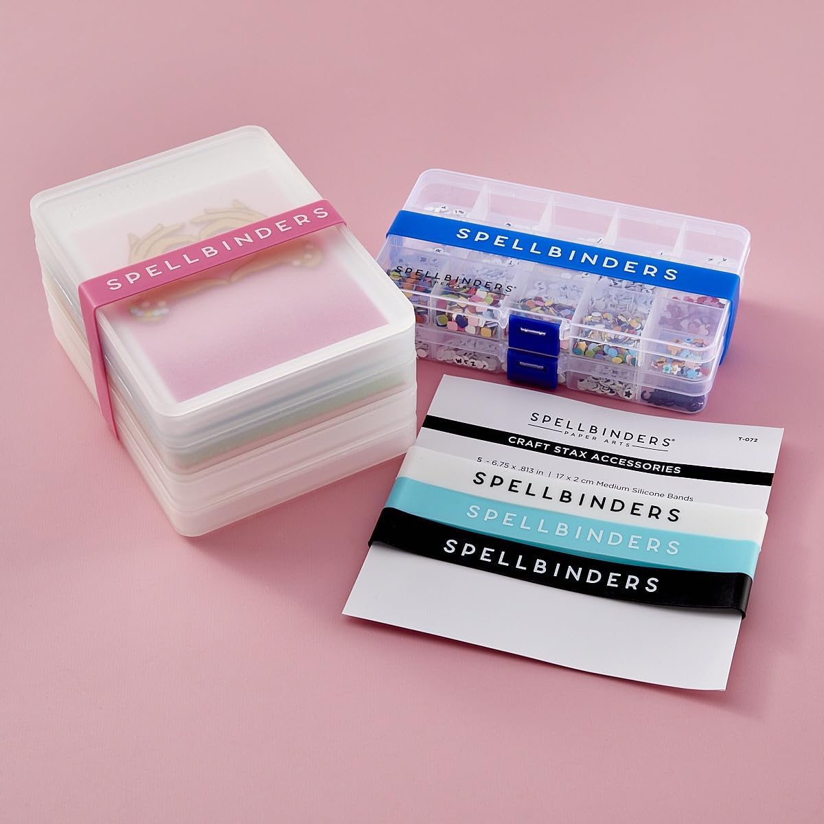 Spellbinders T-072 Craft STAX Silicone Bands Medium