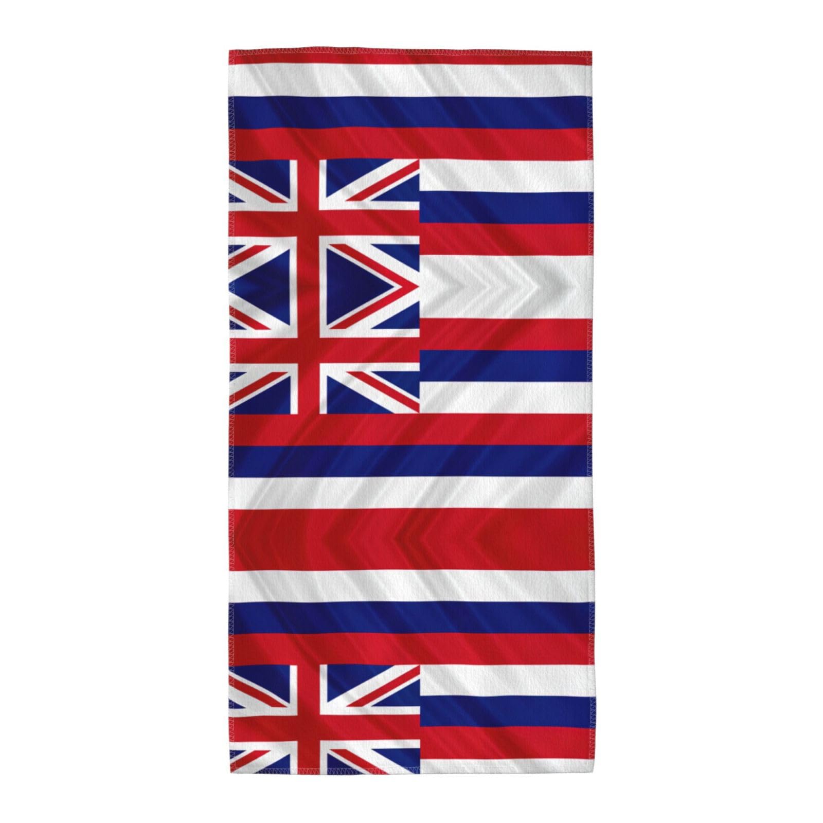 DIEzig Flag Of Hawaii American Fashion Printed Long Bath Towel For Pool Side Seaside Holiday