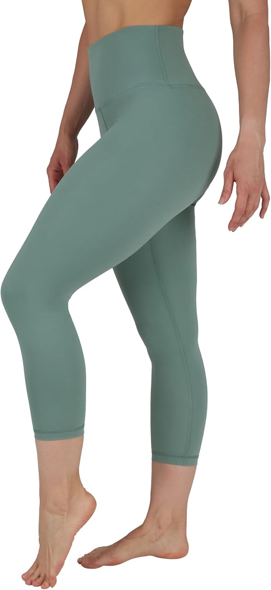 Yogalicious High Waist Buttery Soft Lightweight Capri Leggings High Rise Workout Yoga Pants for Women