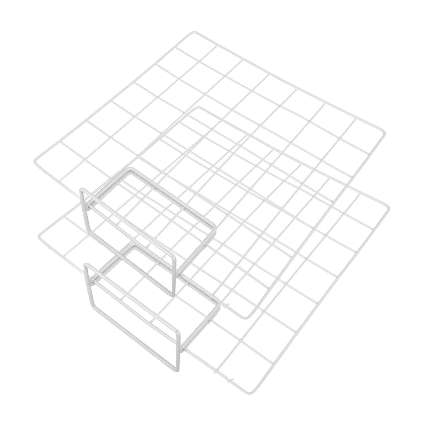 Support d'écran de bureau blanc lot de 2 rehausseur moniteur design