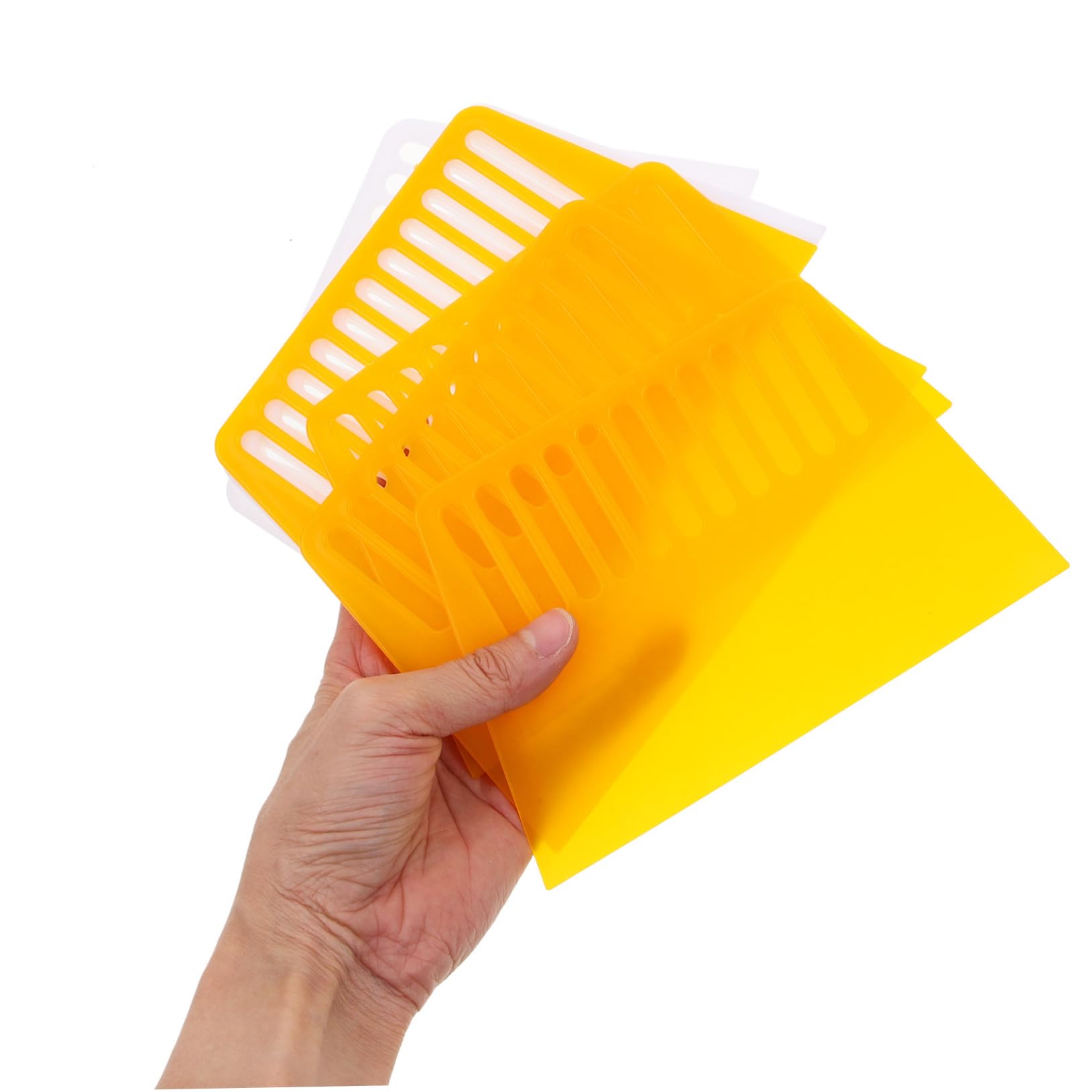 Cabilock 5 Sätze Schaber Backen Werkzeug Teig Schneidewerkzeug Küchenmesser Teigmesser Teigspatel Spätzle-nudel-knödel-Hersteller Teigbank Gebäckschneider Schabwerkzeug Plastik 8 Stück * 5