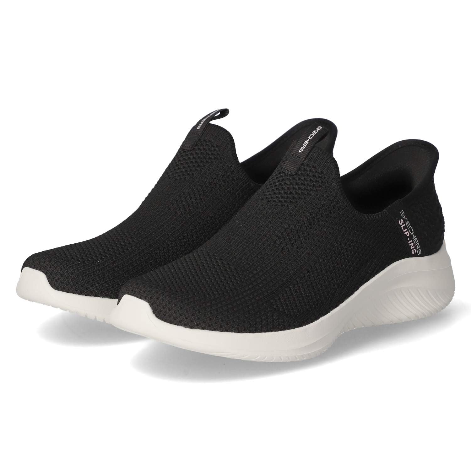 Skechers Women's Black Slip-Ins: Ultra Flex 3.0 - Easy Win Sneaker In Size 5.5 | Textile/Synthetic, Vegan, Machine Washable