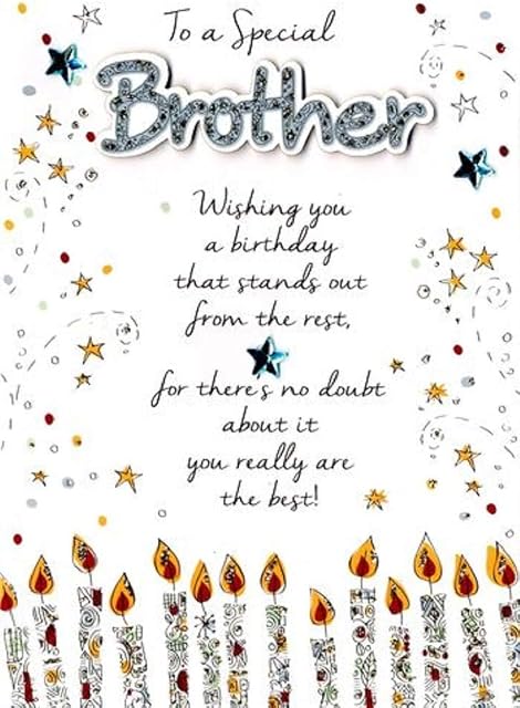 Special Brother Happy Birthday Greeting Card Second Nature Just To Say Cards