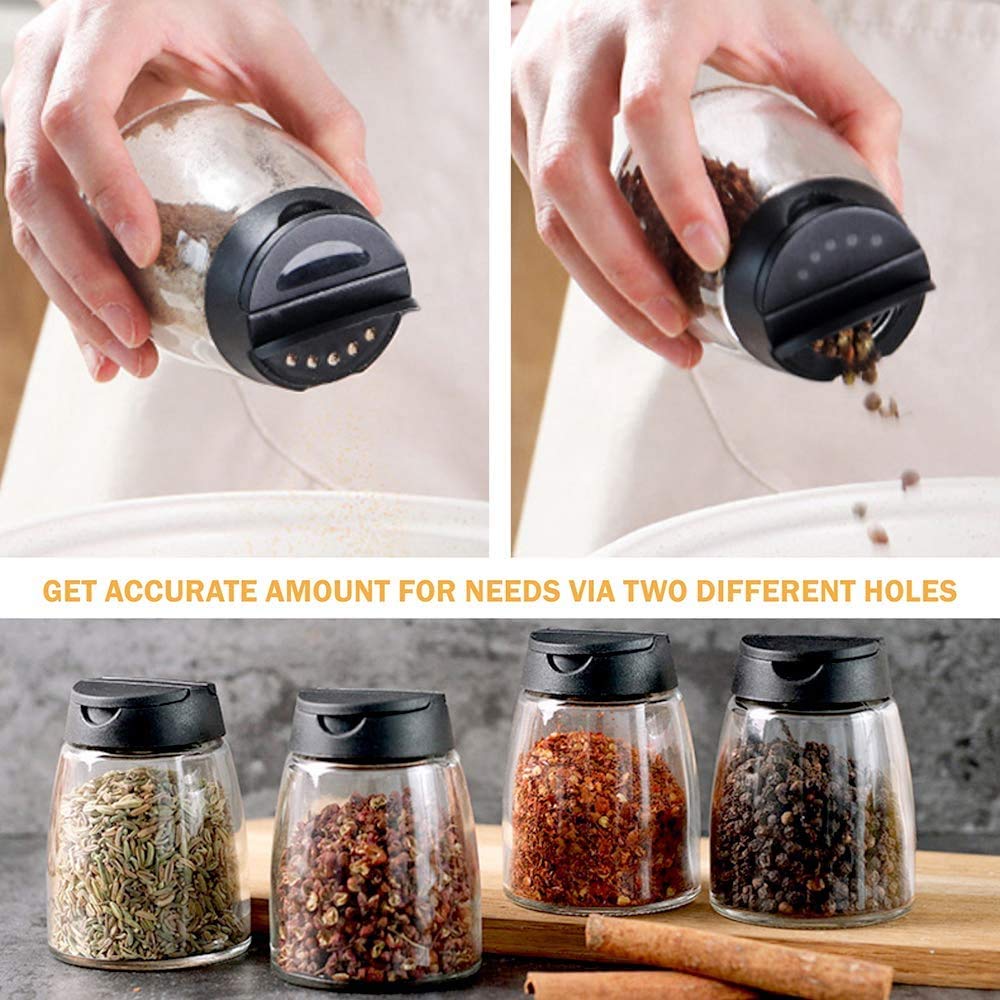 Set 25 Barattoli Per Spezie In Vetro Con Coperchio Dorato E Etichette – Contenitori Ermetici 113g, Con Imbuto E Pennarelli, Organizer Cucina