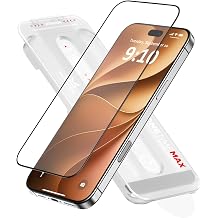 FLOLAB NanoArmour ONETIME MAX for iPhone 18 Pro Max Matte Screen Protector, Anti Glare, Anti-Rainbow, Tempered Glass, Infinity Edge, Edge Reinforced, Easy Install, Dust-Free, Smooth as Butter