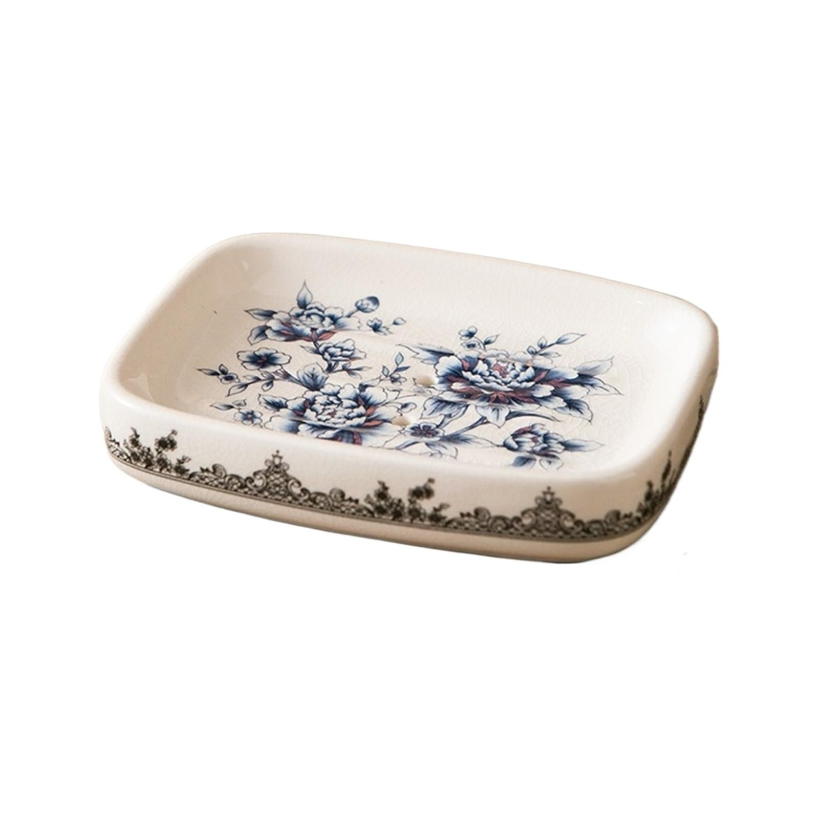 Jfnklfg Color2 Ceramic Soap Dish Ceramic Soap Box Retro