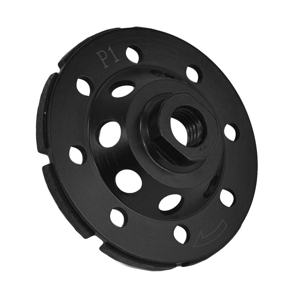 4'' Diamond T Segment 5/8-11'' Arbor Concrete Grinder Blade Grinding Cup Wheel Black
