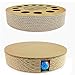 YIAN Baby Pet Products Cat Scratching Pad Toy Kitty Tippy Round Cat Scratcher Cardboard Interactive Cat Toy 13.78''×2.95''