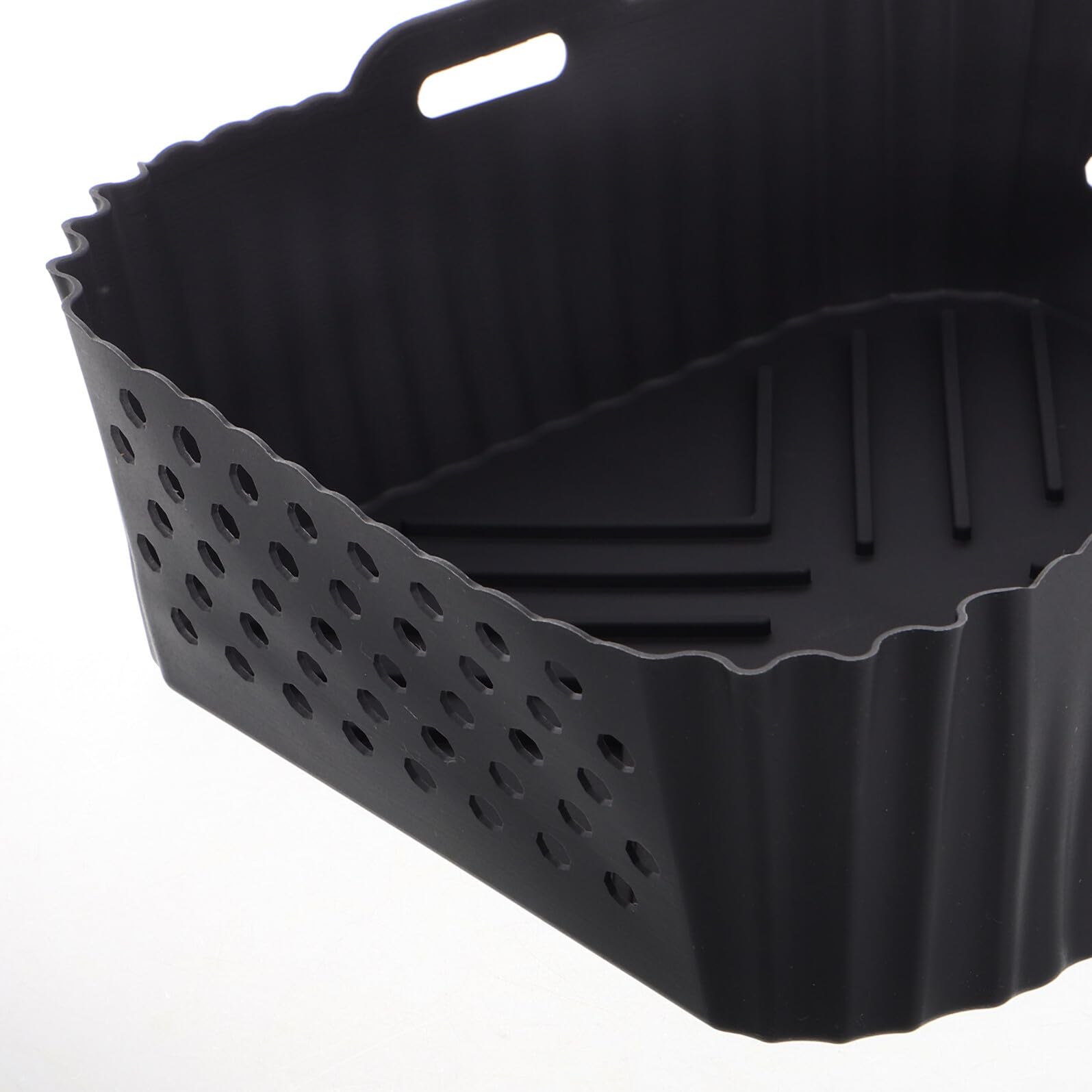 2pezzi Contenitori in Silicone per Friggitrice ad Aria Teglie Protettive Antiaderenti per Cestelli Friggitrice ad Aria Inserti in Silicone ad Accessori
