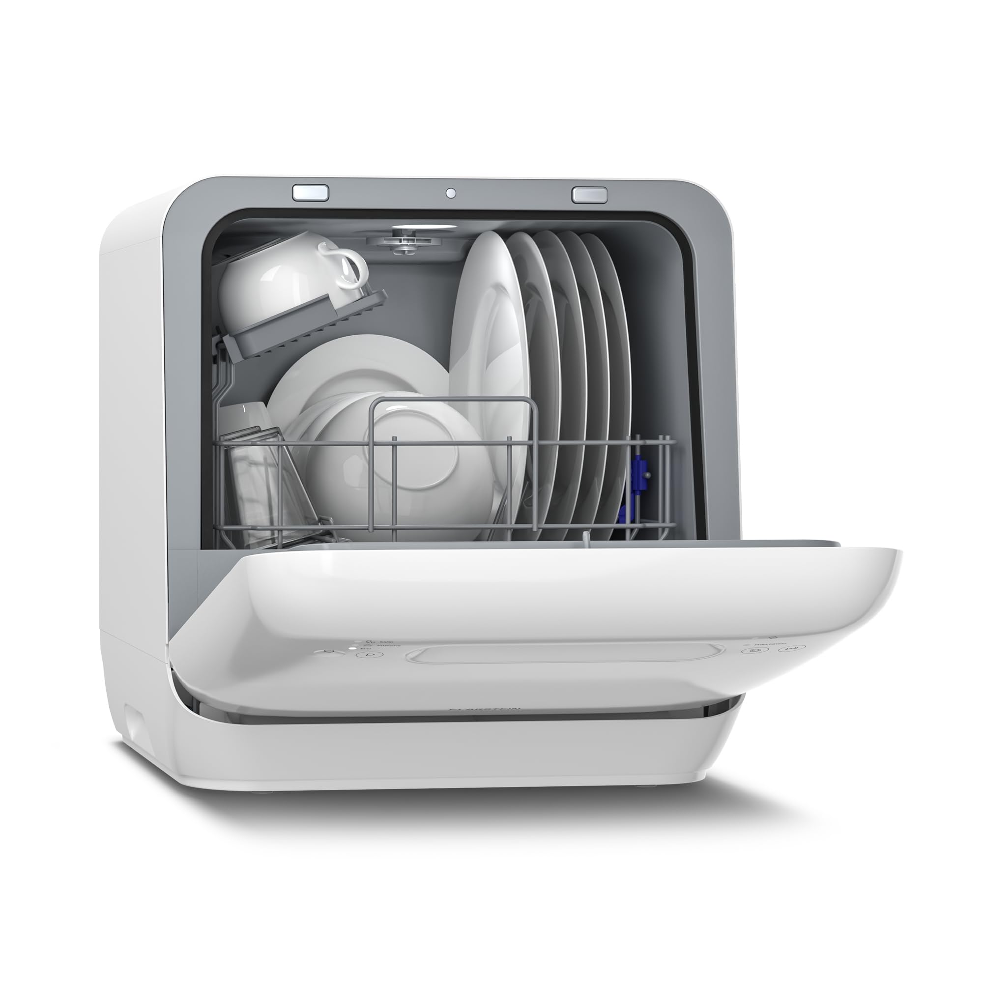 Klarstein Aquatica Table Top Dishwasher Mini Countertop Dishwasher, 125  kWh/year, Place Settings, Installation-Free, Programmes, Touch Control