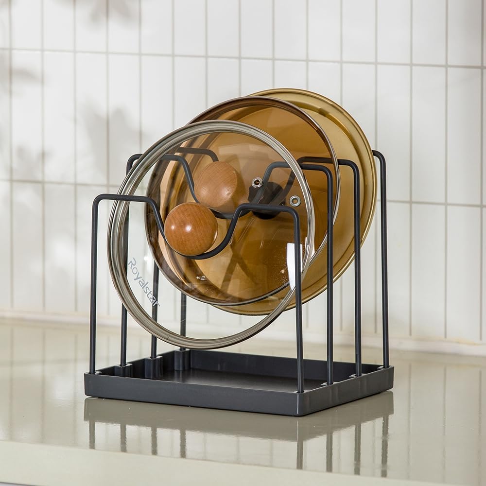 Pot Lid Rack, Stainless Steel Multi-Functional Storage Holder