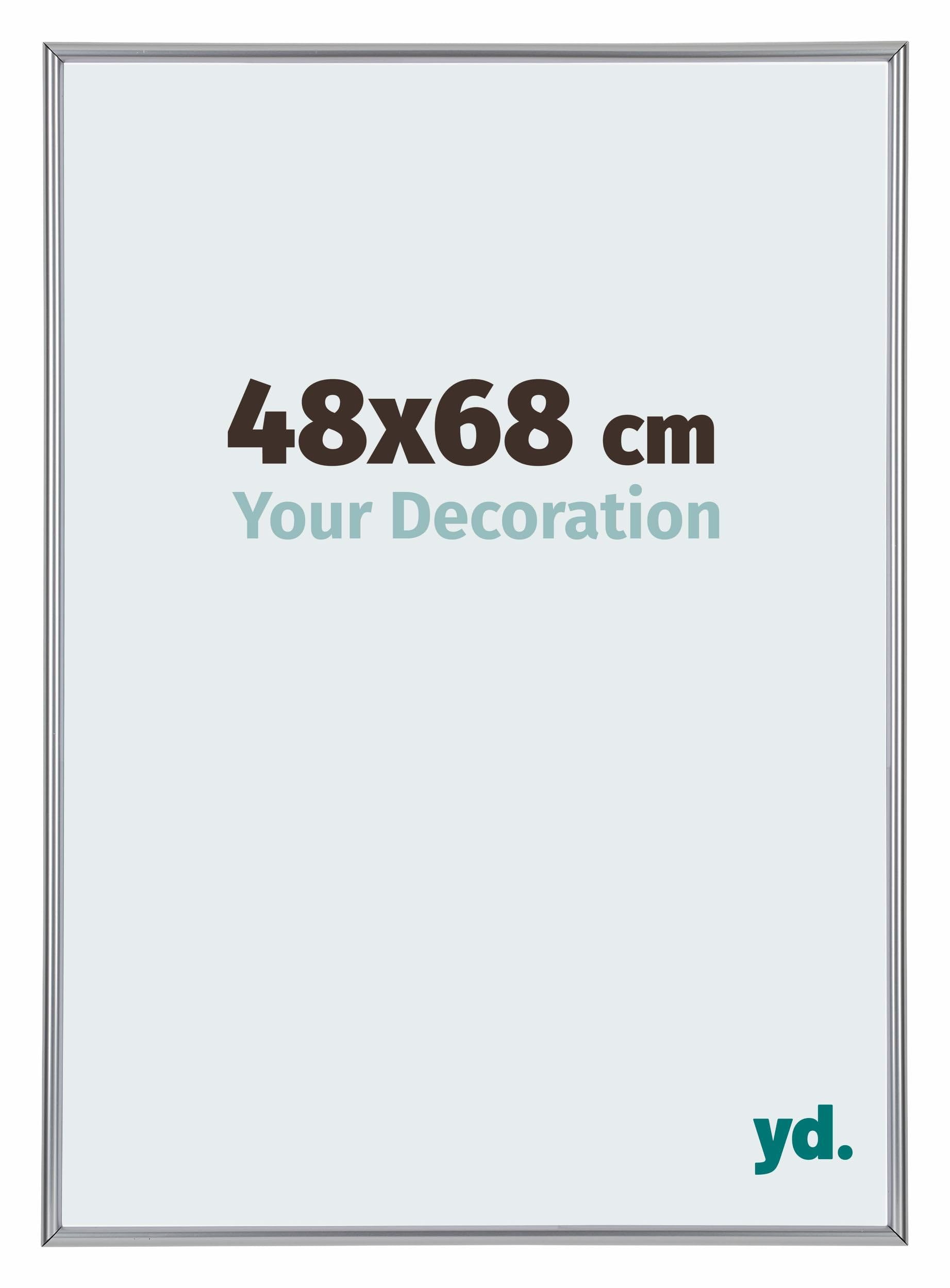 Your Decoration - Puzzle frame 48x68 - Silver High Gloss - Puzzle frame 500-1000 Pieces - Plastic Photoframe - Annecy