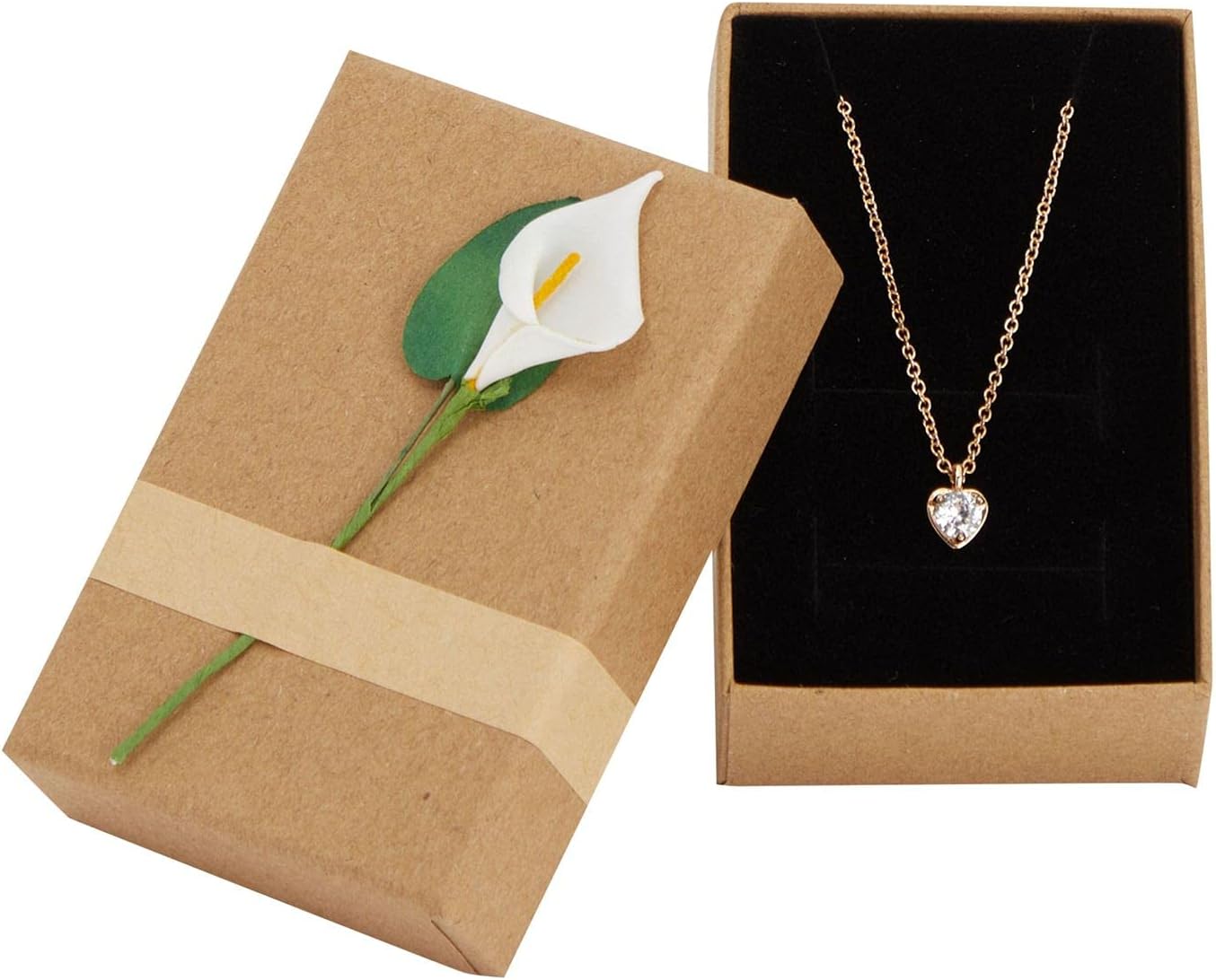 Lily Flower Gift Box Set with Lids for Women, Jewelry, Wedding (3.5 x 2 In, 12 Pack) : Clothing, Shoes & Jewelry