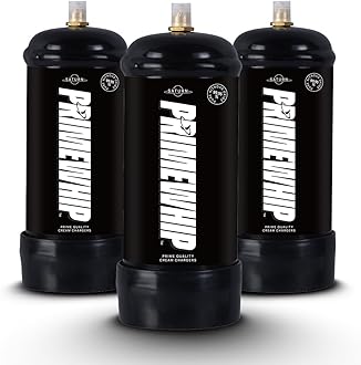 Prime Whip 320G Saturn - The Ultimate Whip It Tank - Food Grade 99.95% Pure N2O for any Whipped Cream Dispenser – (3 Nitrous Oxide Tanks)