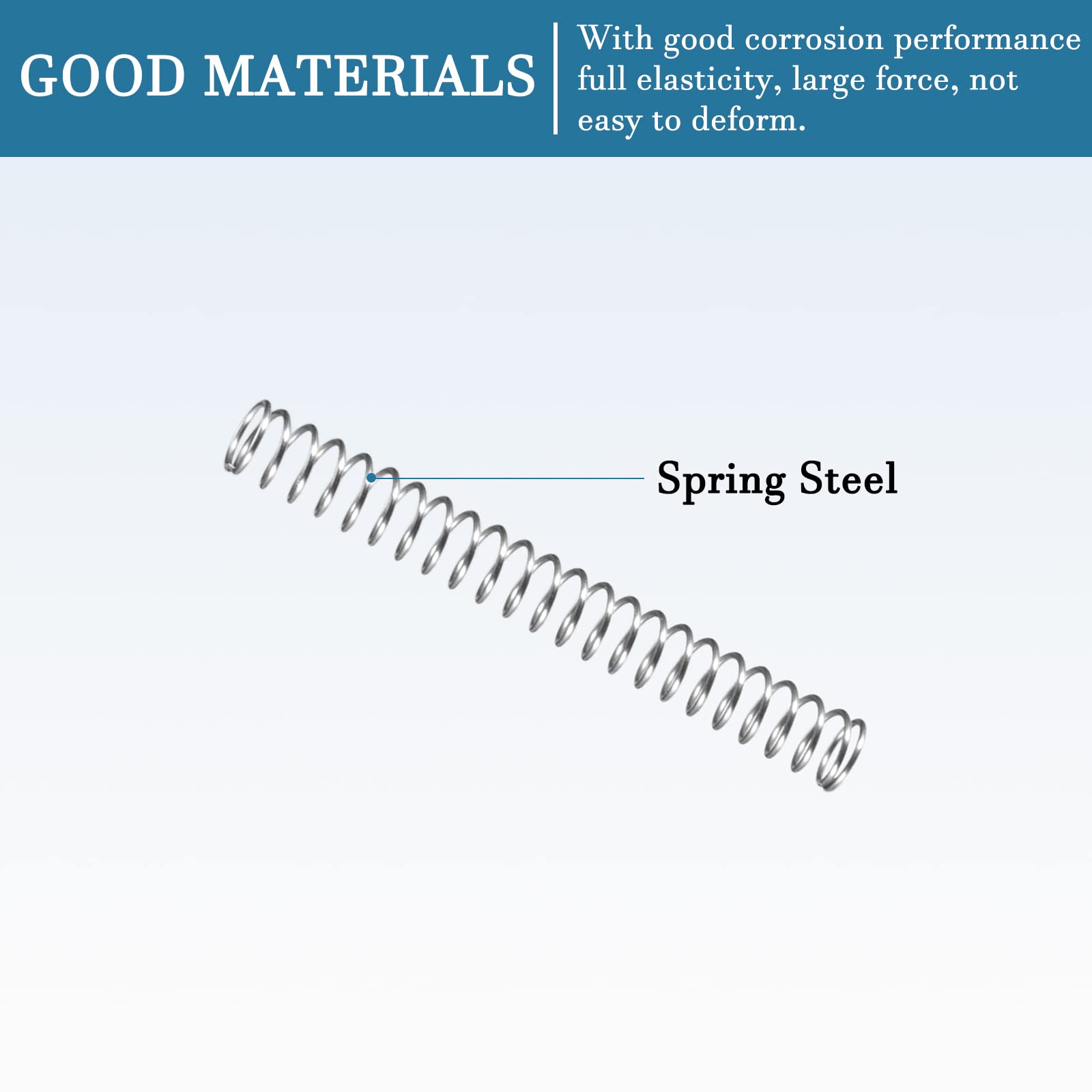 Happy-MAP Ressort De Compression 08mm X 12mm X 305mm Acier Inoxydable