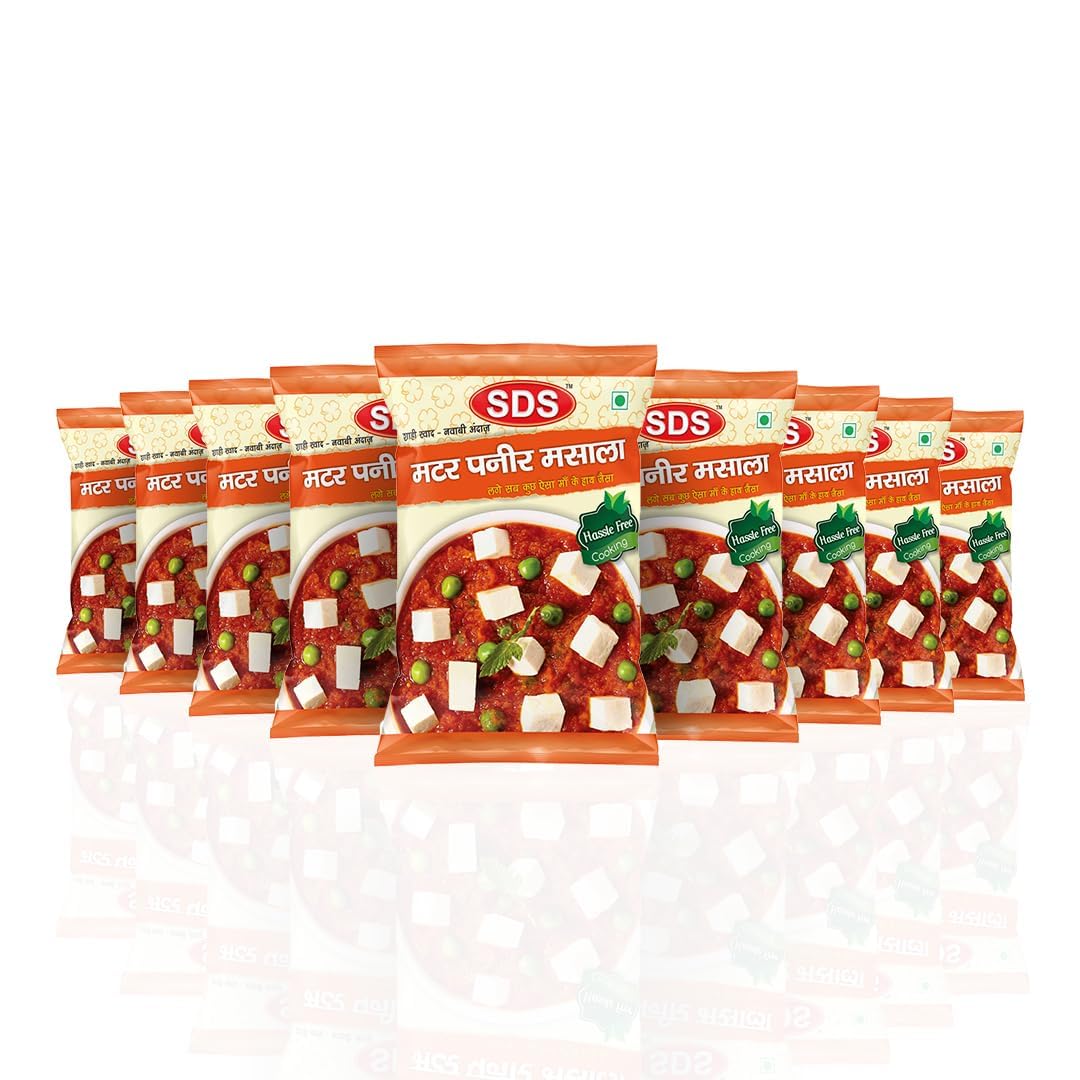 SDS Matar Paneer Masala 40gm (Pack of 9) (B0CHJW8KT1) Amazon Price History, Amazon Price Tracker