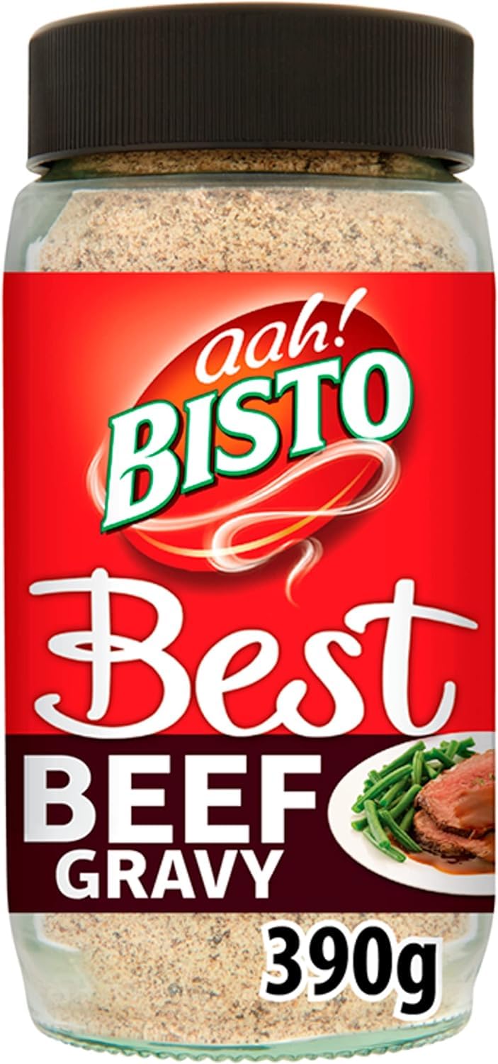 Bisto Best Beef Gravy Granules Made With Real Meat Juice, 390 g Jar (Pack of 1)