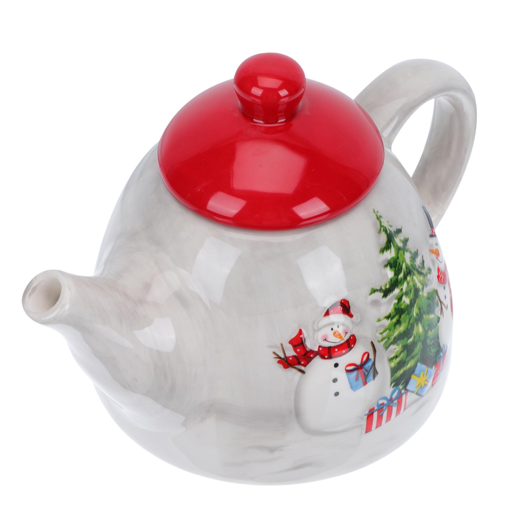 Jarra de cerámica moderna de estilo nórdico navideño para servicio de café y leche en cocina
