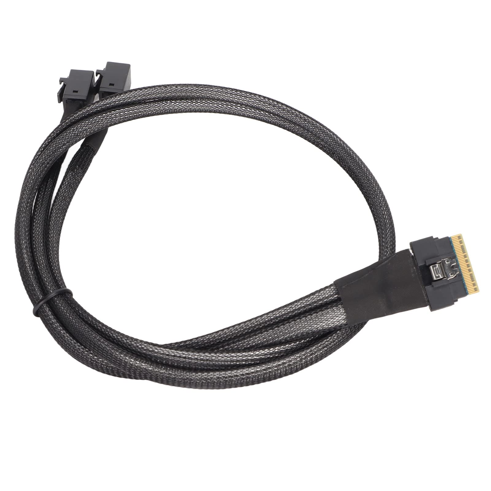 SAS Cable, Mini SAS To SATA Cable Data Transmission 12 Gbps Data Longer Service Life Strong Toughness Stable for Switches for Servers for Routers
