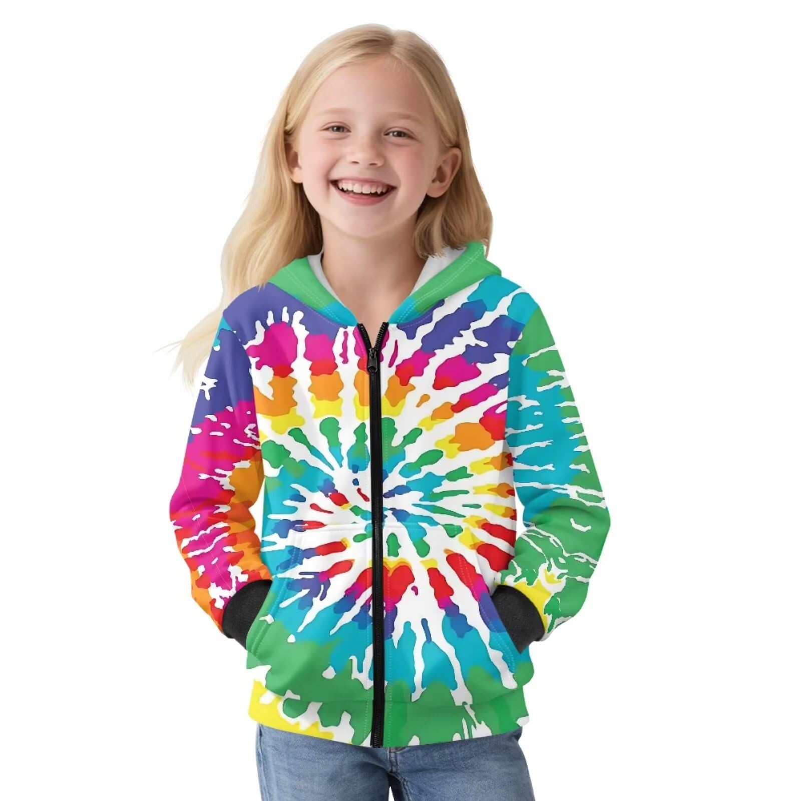 chaqlin Sudaderas con capucha de manga larga para niñas, suéter con capucha para niños S-XL