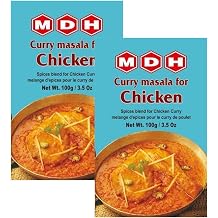 MDH Various Seasoning Masala Powder - Spices Mix Curry Masala Recipe Mixes Casserole Seasoning Herbs - Aromatic & Enhances the flavor of the meal Chicken Curry Masala 100g, Pack of 2