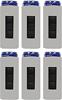 Vista 13 de QualityPerfection Funda magnética delgada para enfriar latas, imán de cerveza/energía, 12 onzas, tamaño delgado, neopreno, 0.157 in de grosor