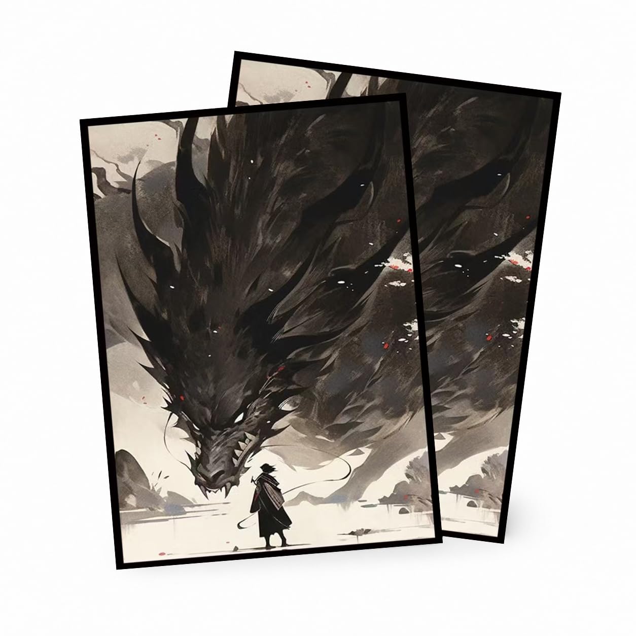 MTG Card Sleeves -100 PCS Trading Card Game, Size 2.6 x 3.6 inches, Suitable for All TCG Card Games Protective (Dragon)