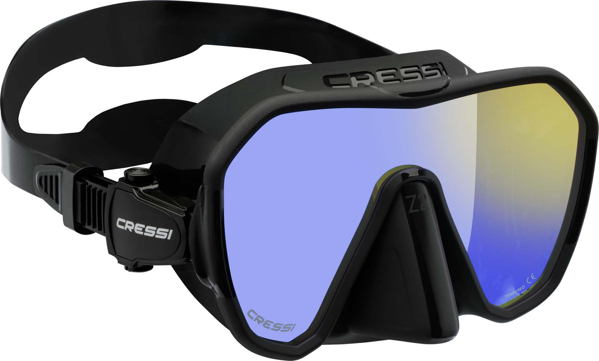 Amazon.com : Cressi Z2 Frameless Masks, Black/Yellow, Inner Yellow