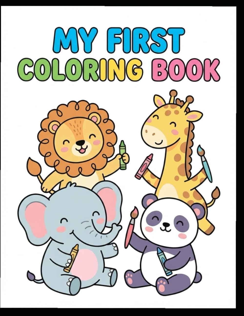 “My First Cute Animals Coloring Book”