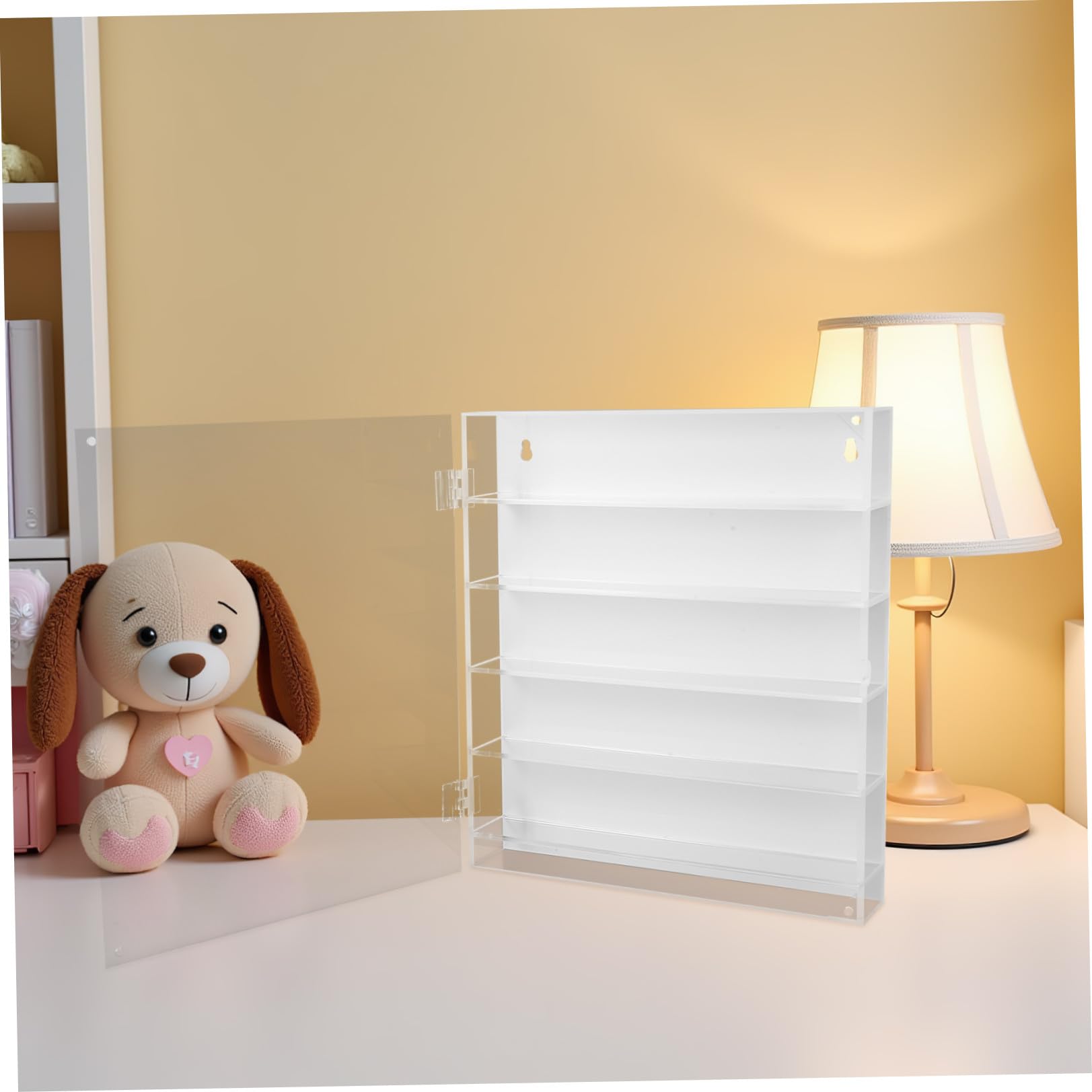 Transparente Acryl Vitrine 5-stöckig mit Fächern für Figuren