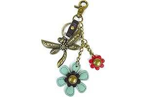 Chala Bronze Color: Intricate Dragonfly Keychains for Women