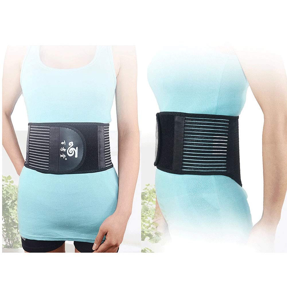 Faja Lumbar Soporte Espalda Cinturón De Soporte Lumbar Faja Espalda Elástica Abdominal Hombre Mujer con Tiras Flexibles Y Terapia Magnética (Size : XL/X-Large)