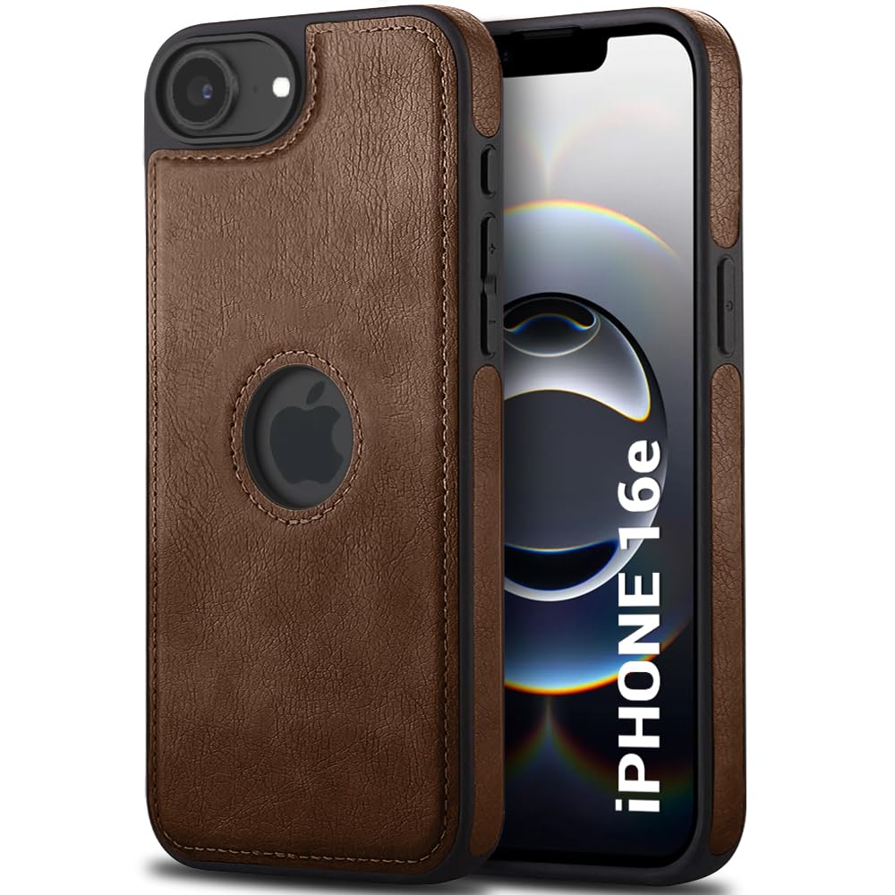 TheGiftKart Genuine Leather Finish Back Cover Case for iPhone 17 | Shockproof Design | Raised Edges for Camera & Screen Protection | Stunning Minimalist Design Back Case Cover (Chrome Sides, Brown) — Amazon image 16