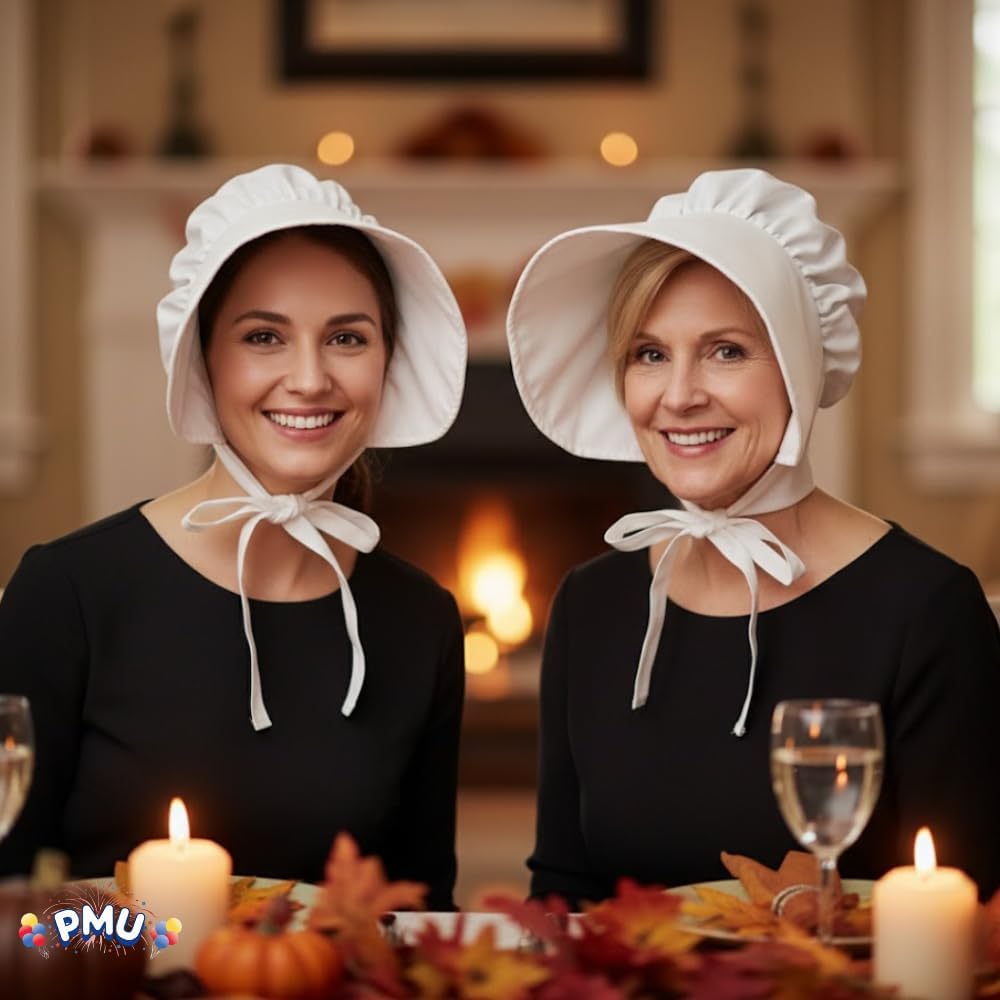 PMU Thanksgiving Pilgrim Hat Adult Party Costume Accessories Top Hat