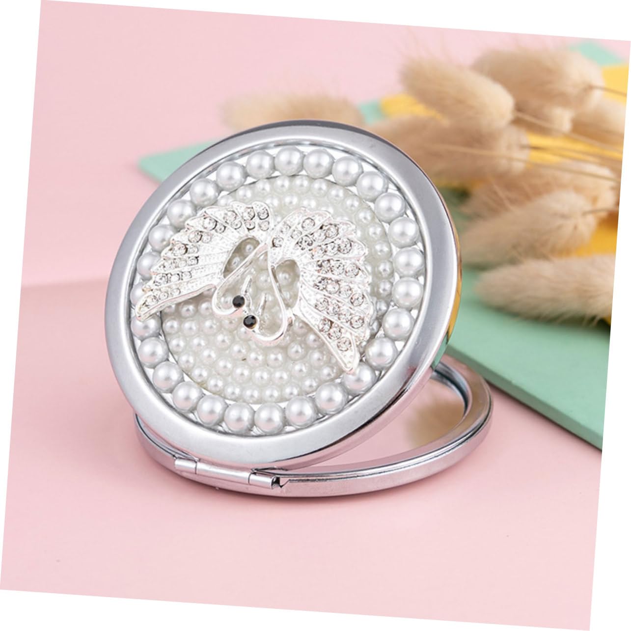 VICASKY 3 Pezzi Specchietto Portatile Doppio Design Pieghevole per Makeup Miniaturizzato per Viaggi e Borse per Speciali