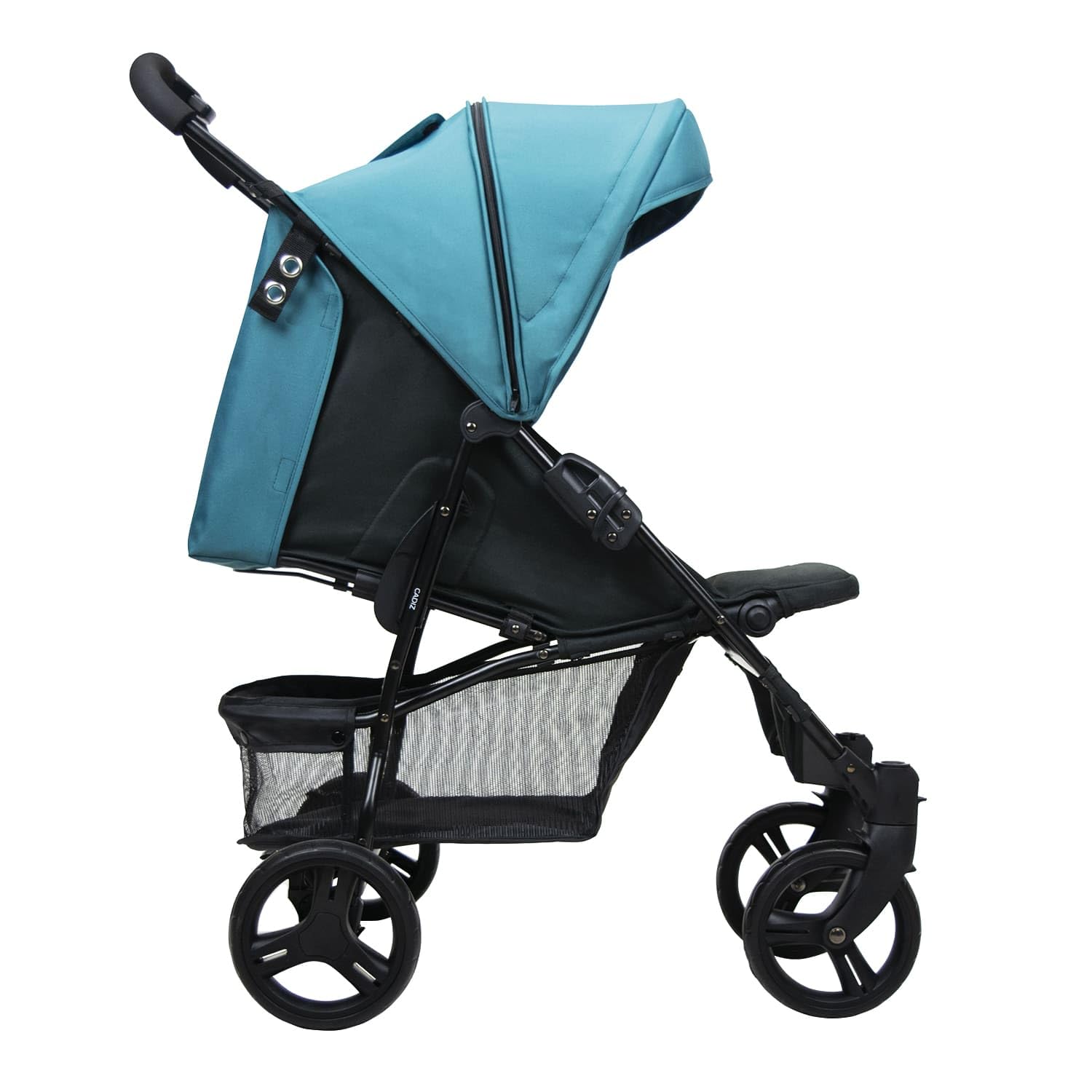 Asalvo CÁDIZ Silla de Paseo Ultraligera para bebé, Carrito de paseo, Respaldo Reclinable, Arnés 5 Puntos, SPF50+, Capota con Ventana, Manejable, Máxima Seguridad, Hasta 17 kg, Petróleo