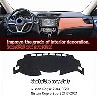 Vista 2 de Great-luck Alfombrilla para salpicadero, accesorios interiores personalizados, reduce el deslumbramiento, elimina las grietas para Nissan Rogue